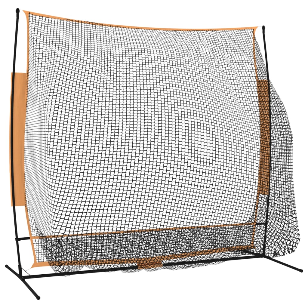 Golf Harjoitusverkko Musta Ja Oranssi 215X107X216 Cm Polyesteri